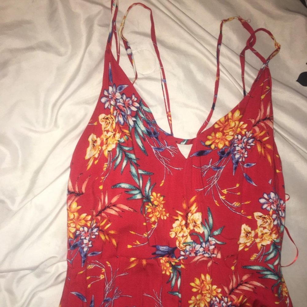 A springy floral jumpsuit